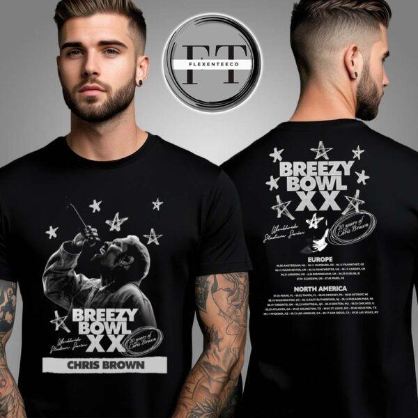 Chris Brown Breezy Bowl XX Pregame SS Two Sided Unisex T-Shirt