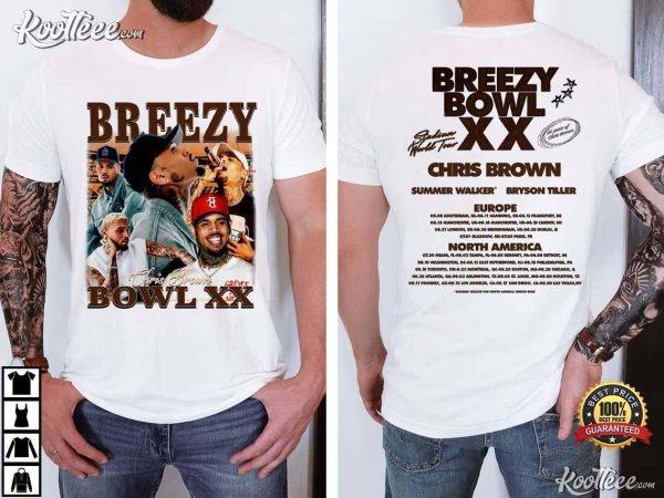 Chris Brown Breezy Bowl XX Stadium World Tour Merch T-Shirt