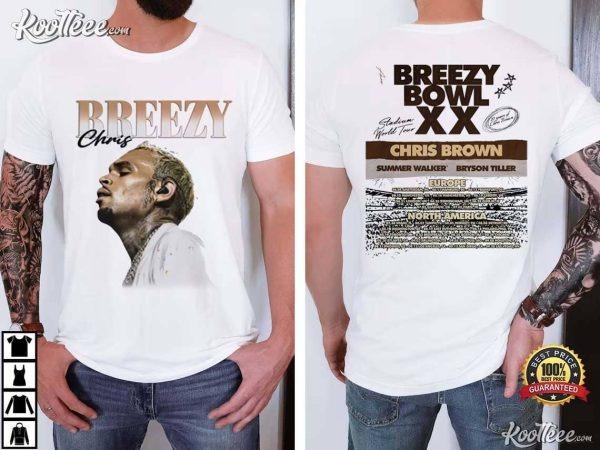 Chris Brown Breezy Bowl XX Tour 2025 T-Shirt