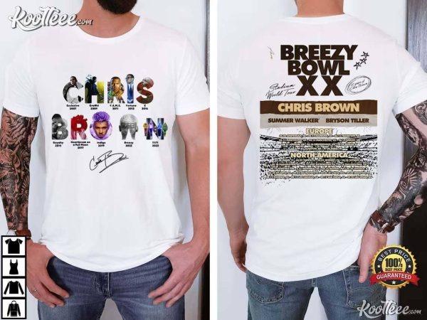 Chris Brown Concert Breezy Bowl XX Fan Gift T-Shirt