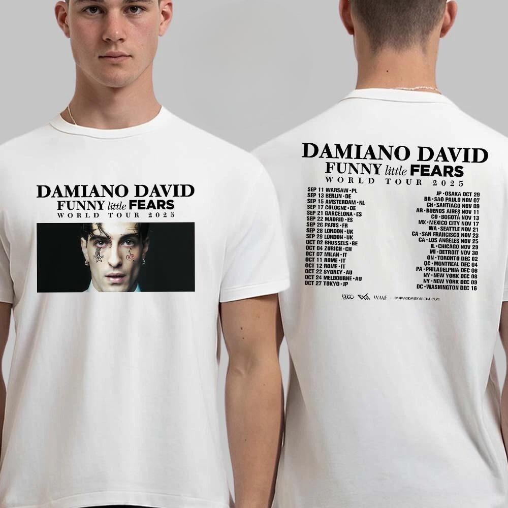 Damiano David Funny Little Fears World Tour 2025 T Shirt