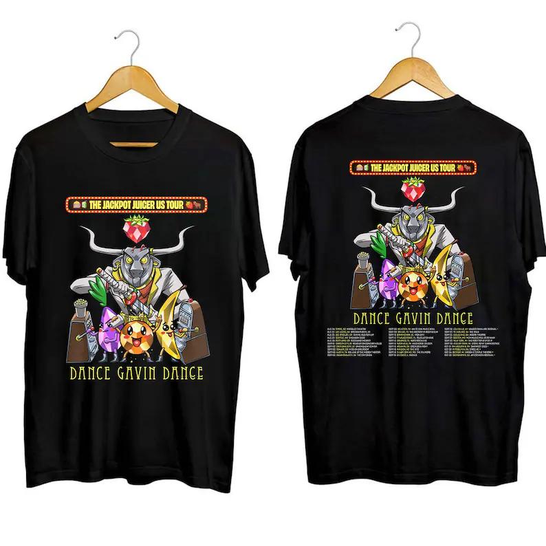 Dance Gavin Dance The Jackpot Juicer US Tour 2023 Band Short-Sleeve T-Shirt