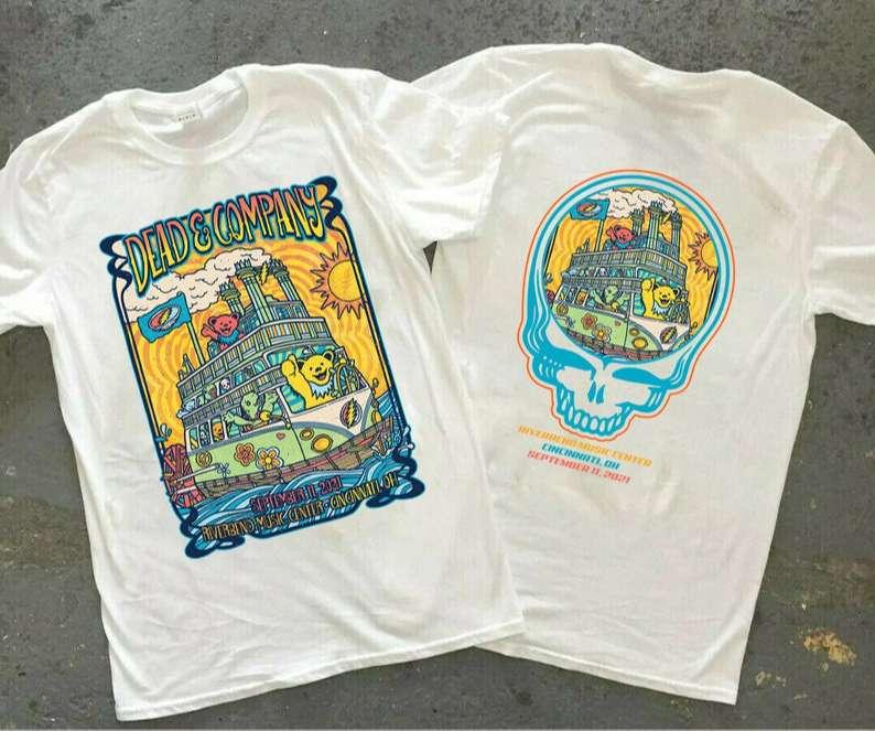 Dead And Company Cincinnati Oh Riverbend Music Center Rock Band T-Shirt