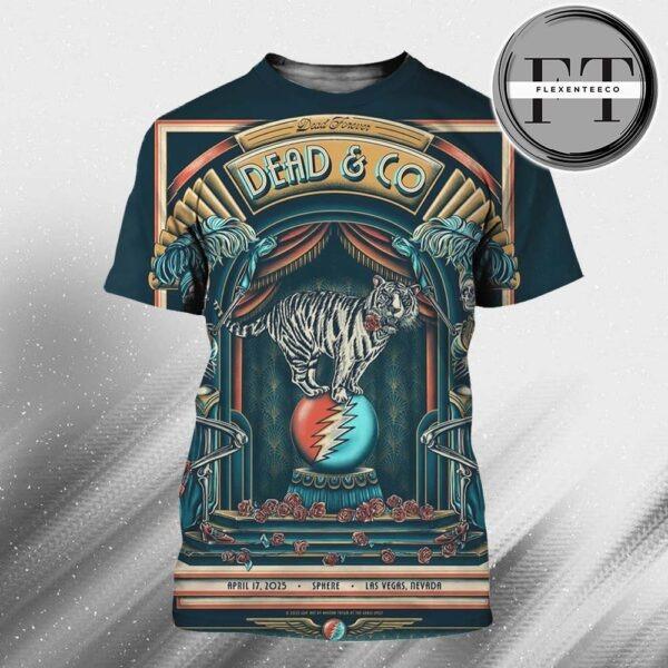 Dead & Company Music Show At Sphere In Las Vegas Devada On April 17th 2025 All Over Sprint Shirt
