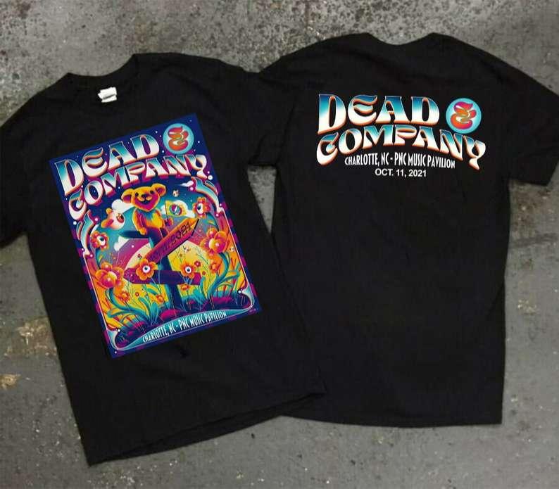 Dead and Company Charlotte NC Tour 2021 Rock Band T-Shirt