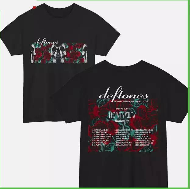 Deftones North American Tour Shirt 2025 Two Side Tour T Shirt