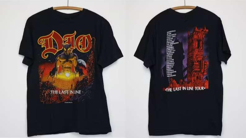 Dio Last In Line Tour T-Shirt Dio Rock Band