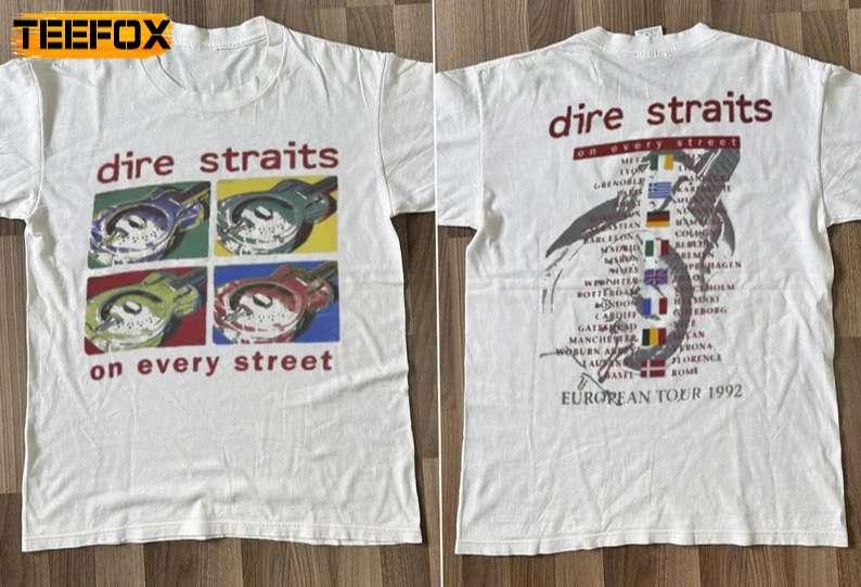 Dire Straits Europe Tour 1992 Short-Sleeve T-Shirt