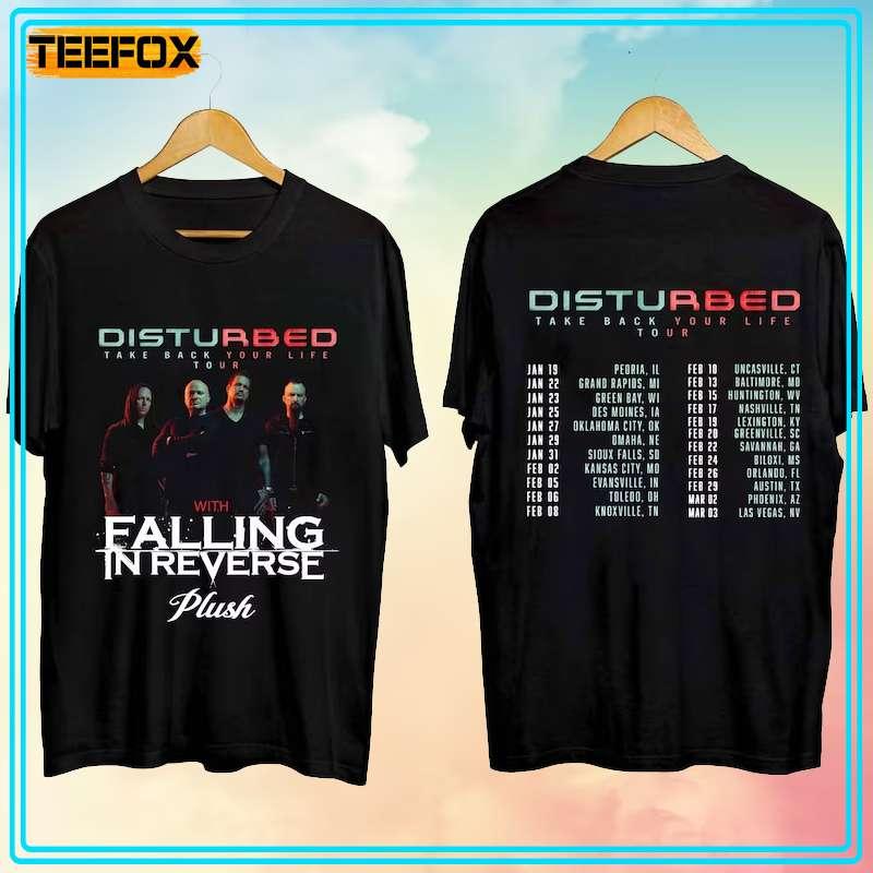 Disturbed Take Back Your Live Concert 2024 Tour Dates T-Shirt