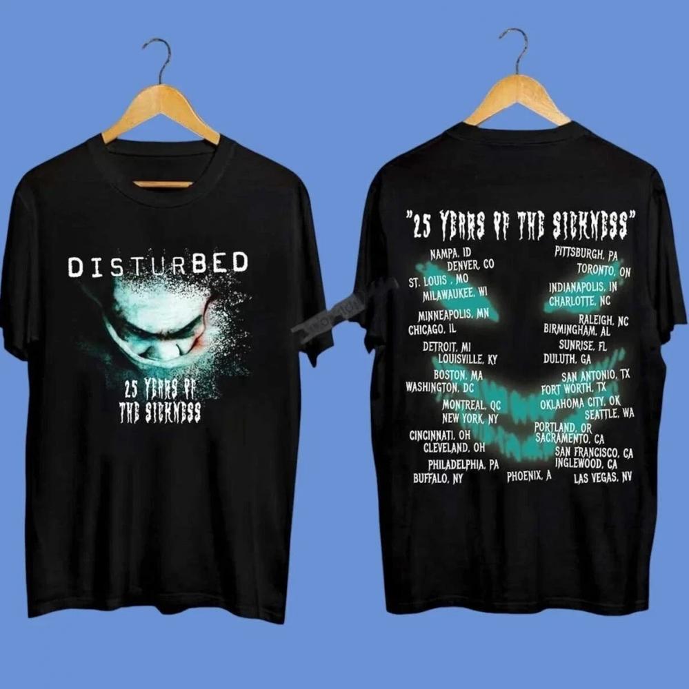 Disturbed Tthe Sickness 25th Anniversary Tour 2025 Shirt