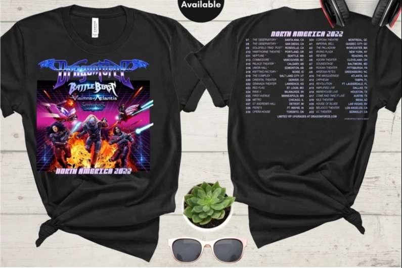 DragonForce North America 2022 T-Shirt Music