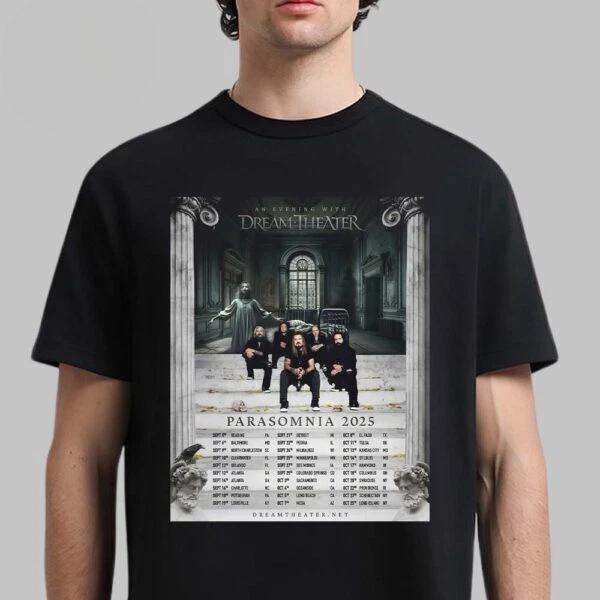 Dream Theater Parasomnia 2025 North America Tour T-Shirt