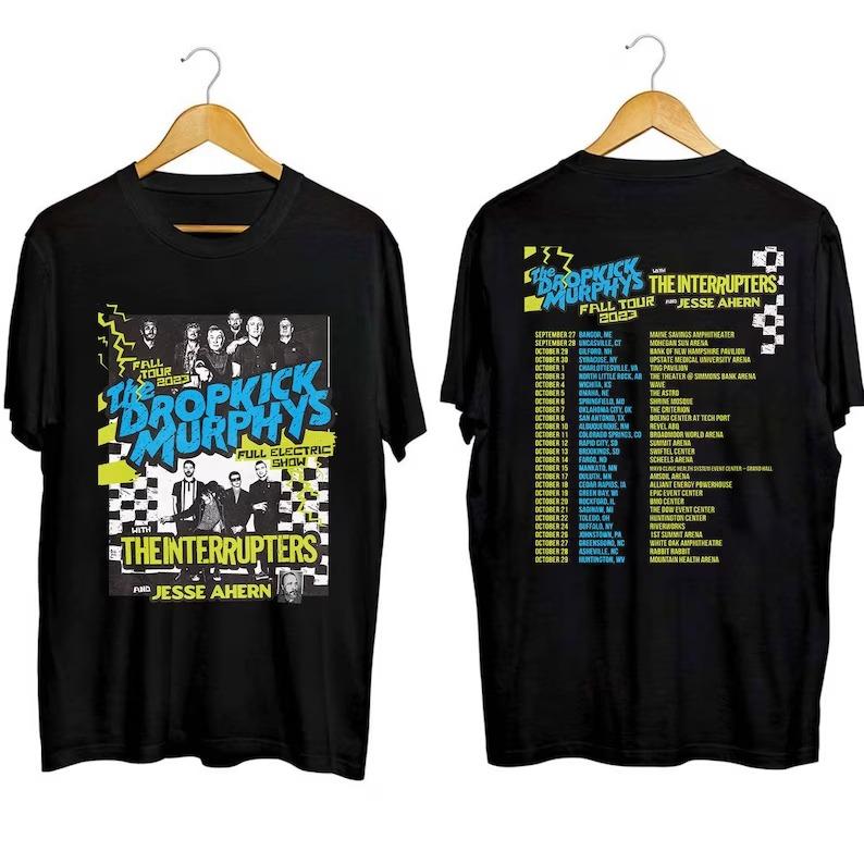 Dropkick Murphys Fall Tour With The Interrupters Concert 2023 Short-Sleeve T-Shirt
