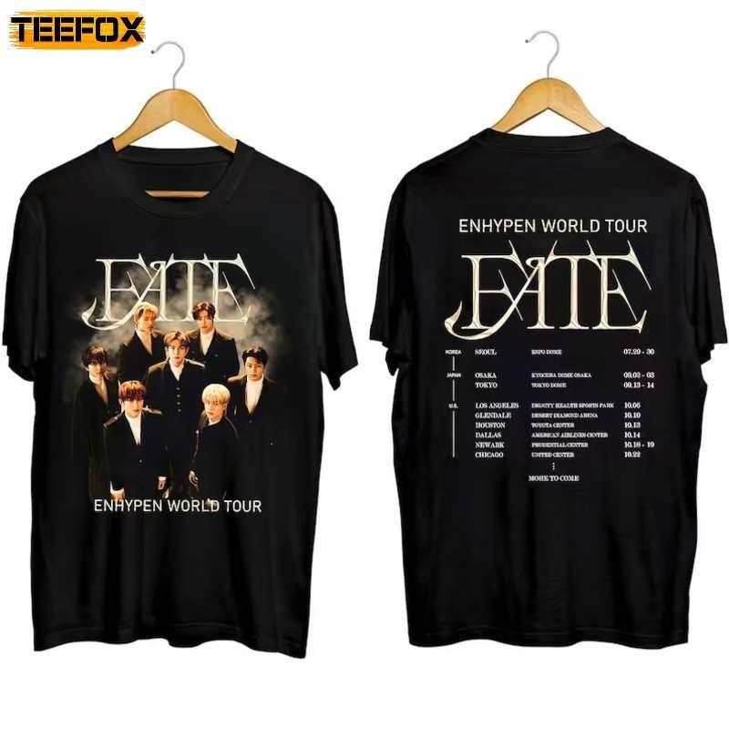 Enhypen Fate World Tour 2023 Adult Short-Sleeve T-Shirt