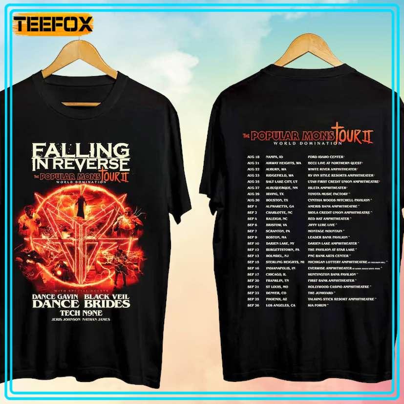 Falling in Reverse - Popular Monstour II Tour 2024 Concert T-Shirt