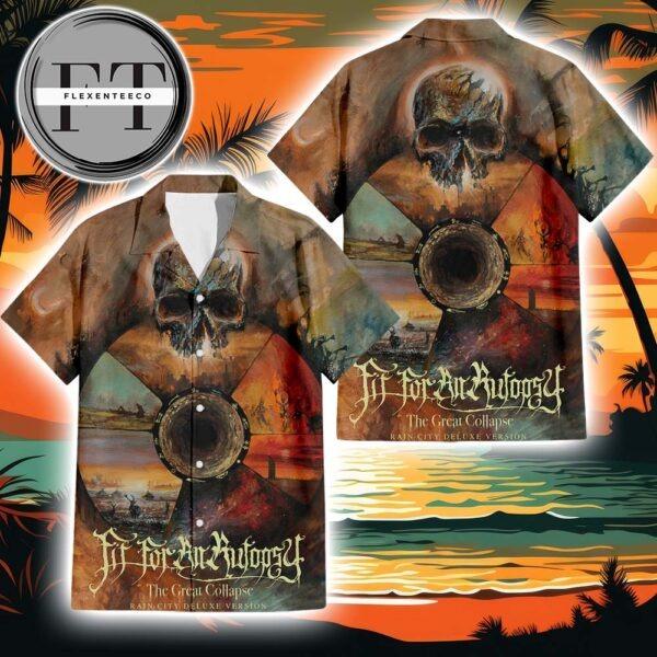 Fit For An Autopsy The Great Collapse Album Cover 2025 Summer Hawaiian Shirt
