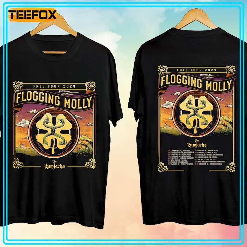 Flogging Molly Fall US Tour 2024 Concert T-Shirt