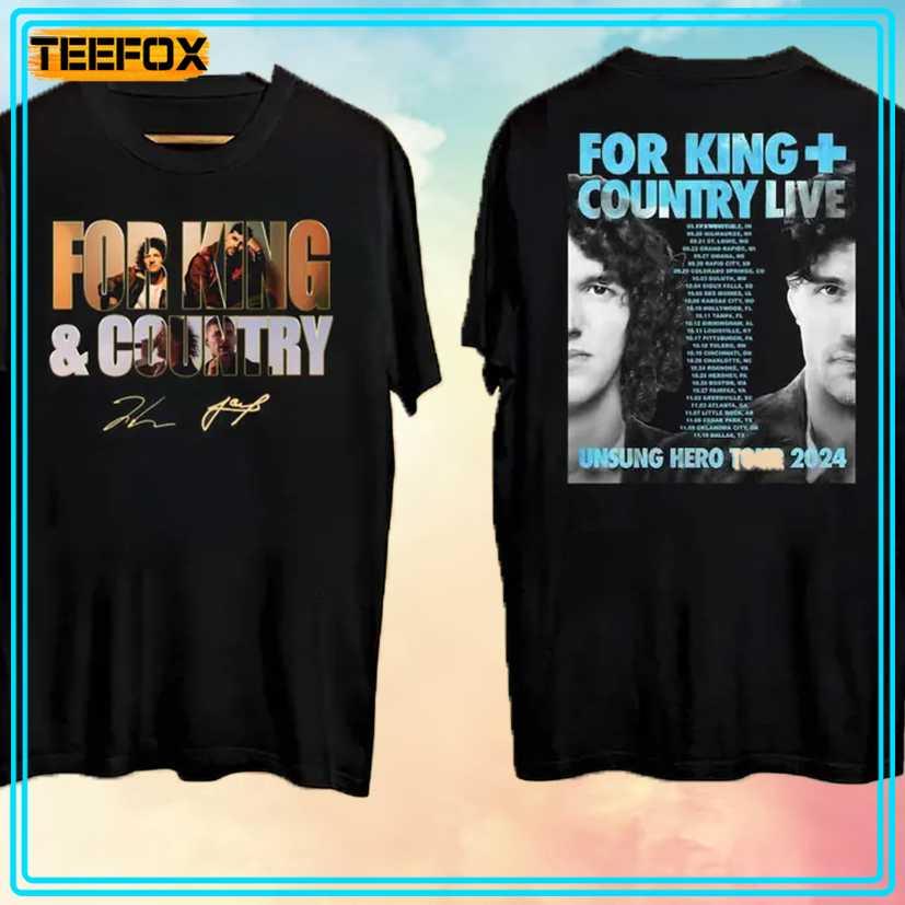 For King + Country Unsung Hero Tour Concert 2024 Classic T-Shirt