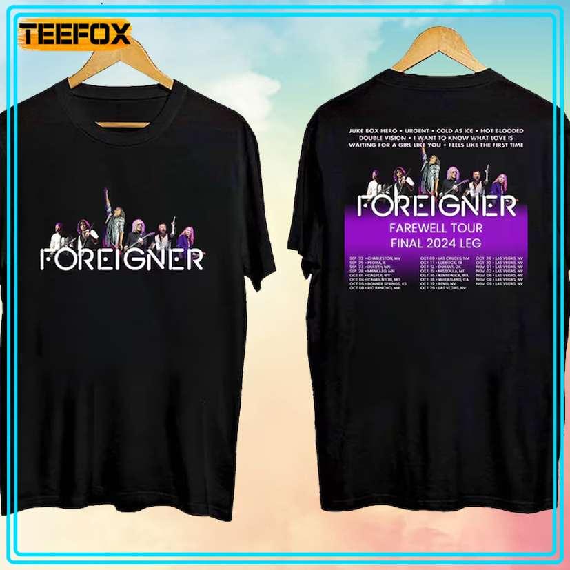 Foreigner Band Farewell Tour 2024 T-Shirt