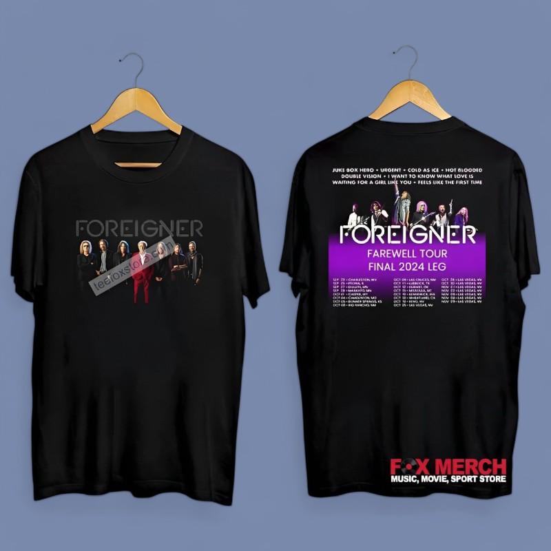 Foreigner Farewell Tour Final 2024 Leg Concert T-Shirt