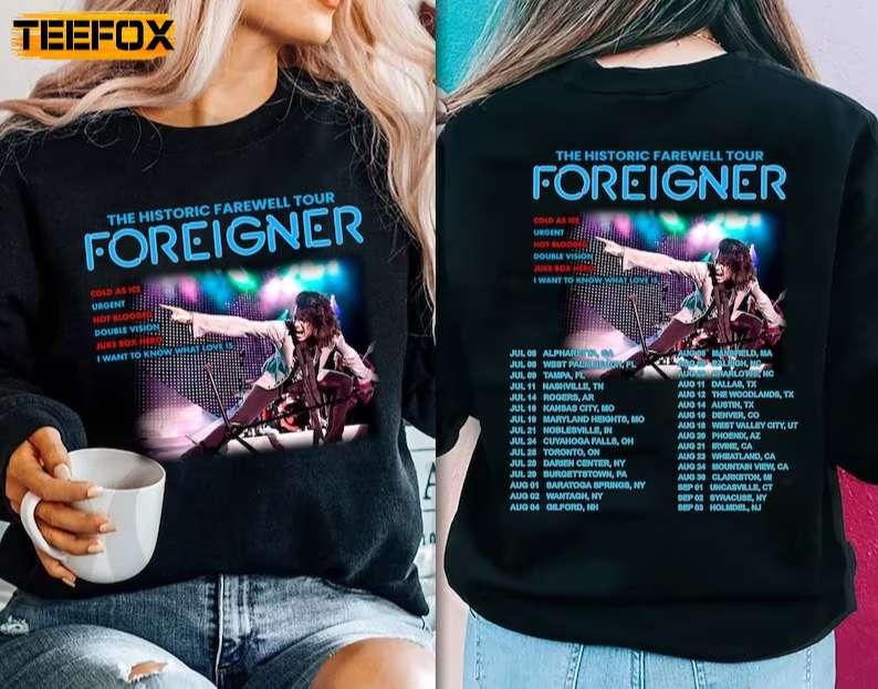 Foreigner The Historic Farewell Tour 2023 Band Short-Sleeve T-Shirt