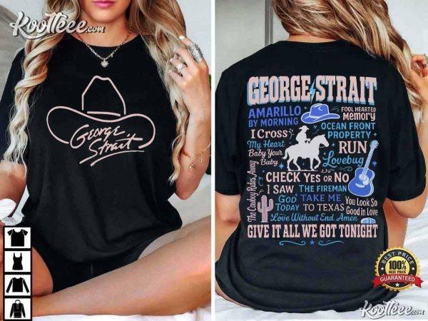 George Strait Country Music Retro Western T-Shirt