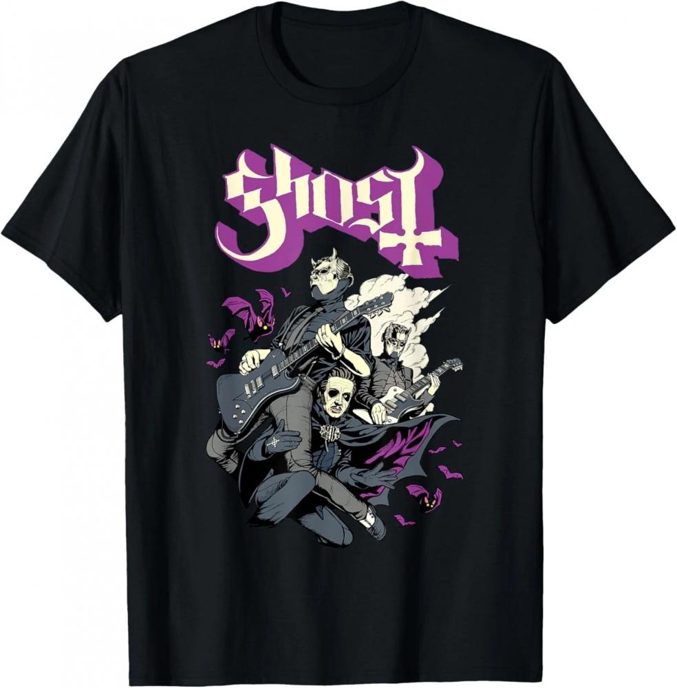Ghost Band World Tour 2025 Bats and Band T-Shirt