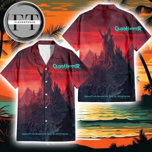 Gloryhammer Legends From Beyond The Galactic Terrorvortex Album Cover 2025 Summer Hawaiian Shirt