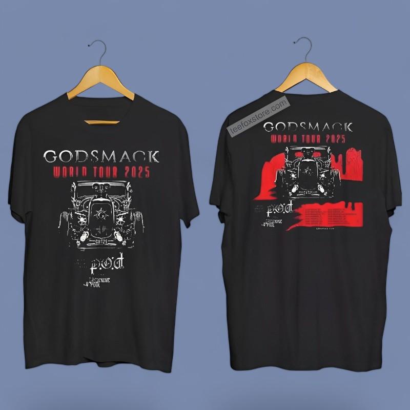 Godsmack World Tour 2025 Music Concert T-shirt