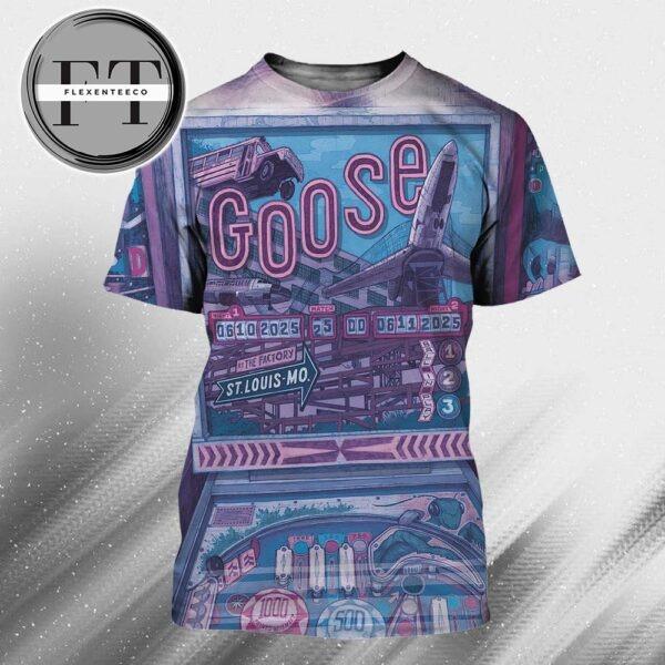 Goose The Band At The Fatory In St. Louis MO On 10-11 2025 Art By Dan Black All Over Print Shirt
