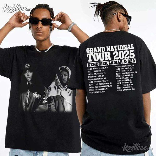 Grand National Tour Kendrick Lamar x Sza Concert Merch T-Shirt