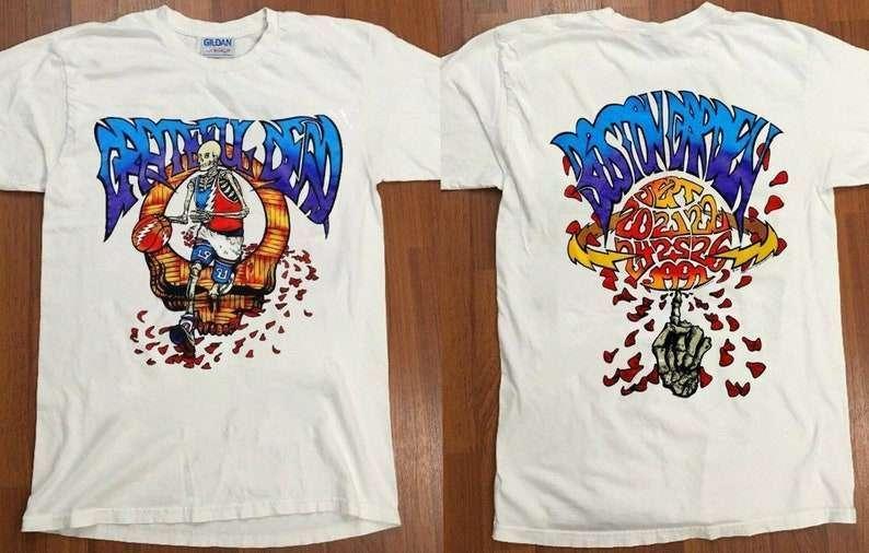 Grateful Dead Boston Garden Celtics Basketball NBA 1991 T-Shirt Merch