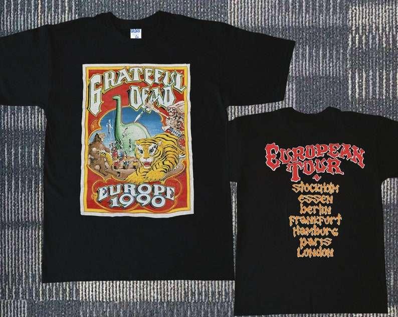 Grateful Dead European Tour Vintage 1990 T Shirt