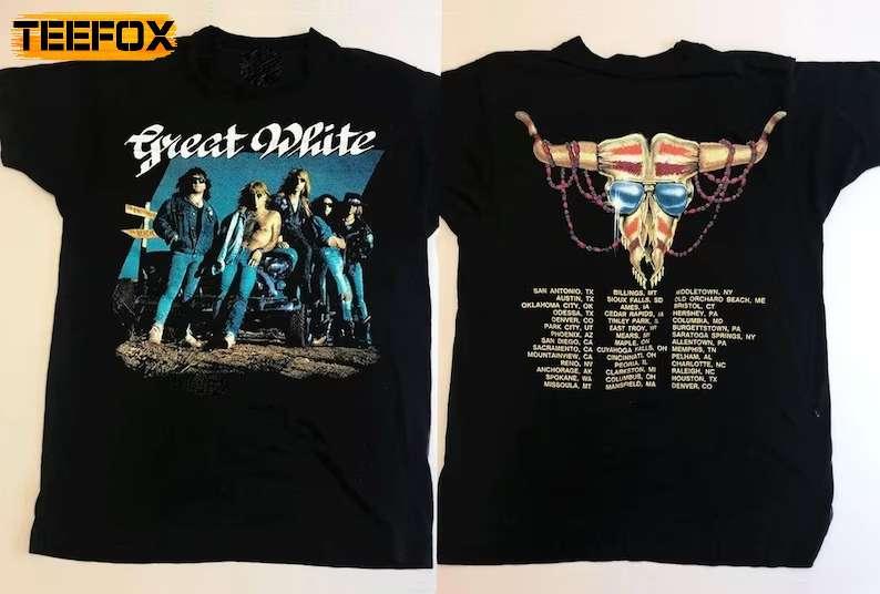 Great White 1991 Hooked Tour Short-Sleeve T-Shirt
