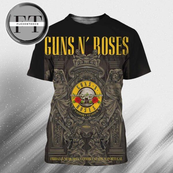 Gun N Roses At Coimbra Stadium Portugal On Friday June 6 2025 All Over Print Shirt