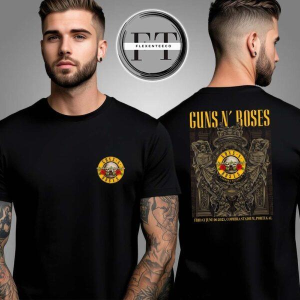 Gun N Roses At Coimbra Stadium Portugal On Friday June 6 2025 Two Sided Unisex T-Shirt