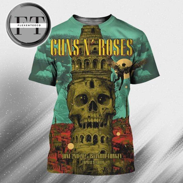 Gun N Roses At Tupras Stadium In Istabul Turkey On June 2nd 2025 All Over Print Shirt