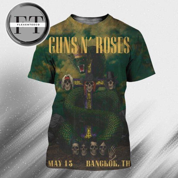 Guns N Roses At Thunderdome Stadium In Bangkok TH On May 13 World Tour 2025 All Over Print Shirt