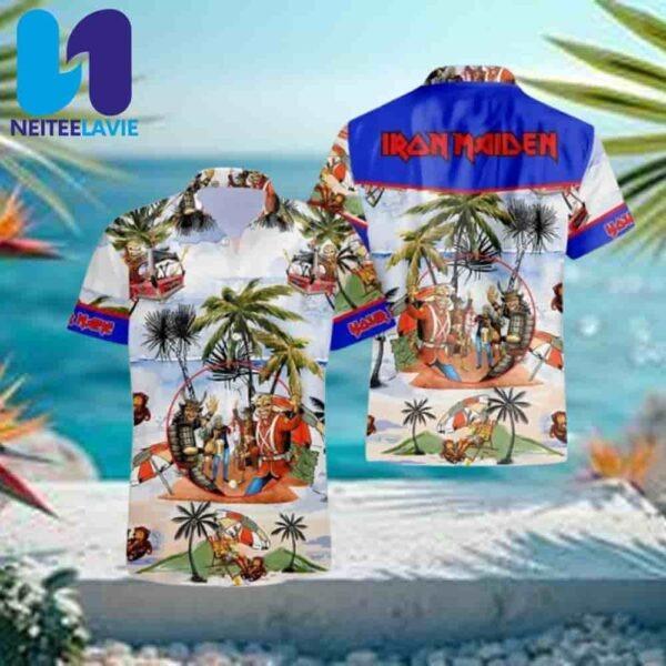 Iron Maiden Island Adventures Summer Hawaiian Shirt And Beach Short
