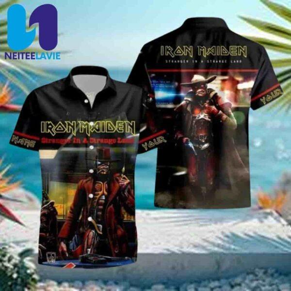 Iron Maiden Stranger in a Strange Land Sci-Fi Hawaiian Shirt And Beach Short