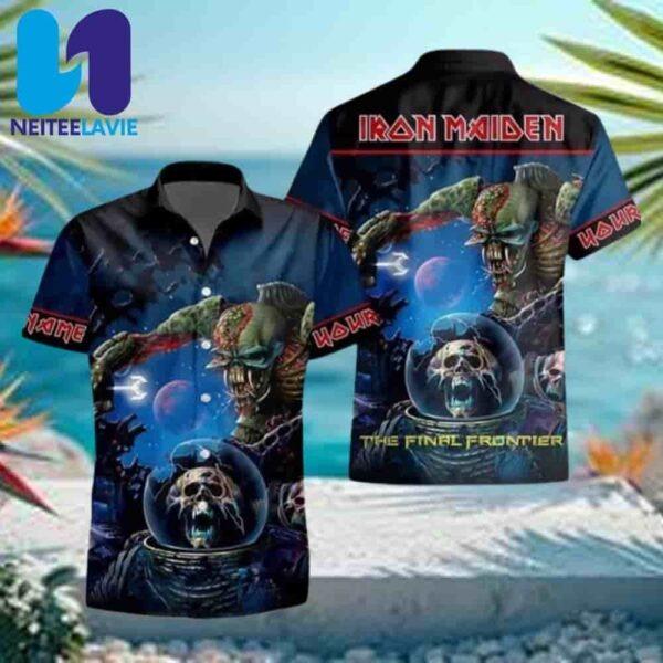 Iron Maiden The Final Frontier Galactic Hawaiian Shirt And Beach Short