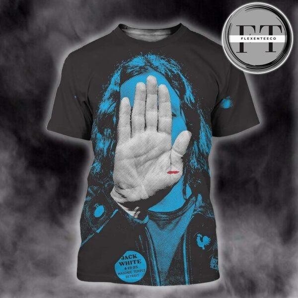 Jack White Music Show At Masonic Temple Detroit On April 13th 2025 All Over Sprint Shirt
