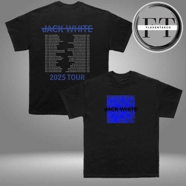 Jack White No Name Tour 2025 Dates Time Two Sided Unisex T-Shirt