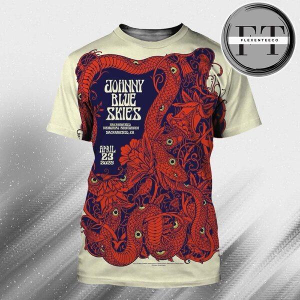 Johnny Blue Skies Music Show At Sacramento Memorial Auditorium In Sacramento CA On April 23 2025 All Over Print Shirt