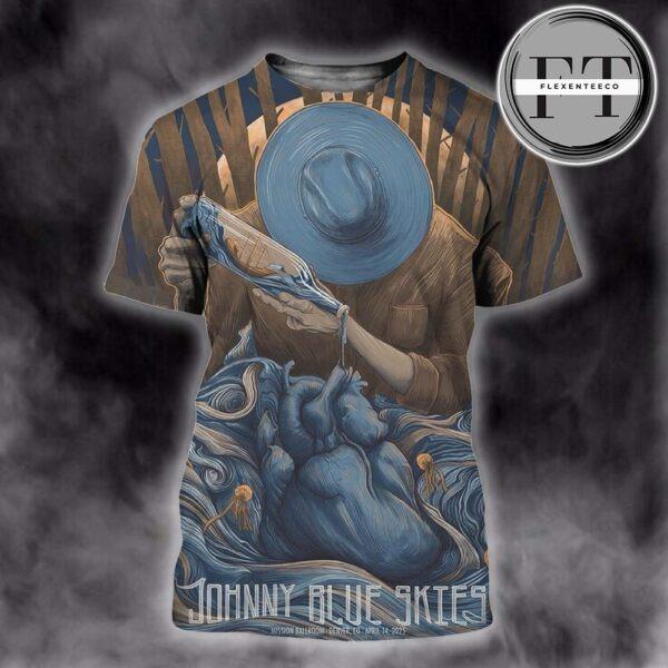 Johny Blue Skies Music Show At Mission Ballroom In Denver CO On April 14th 2025 All Over Sprint Shirt