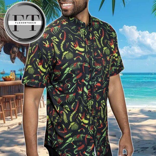 Jurassic Park Fossil Records RSVLTS Collection 2025 Summer Hawaiian Shirt