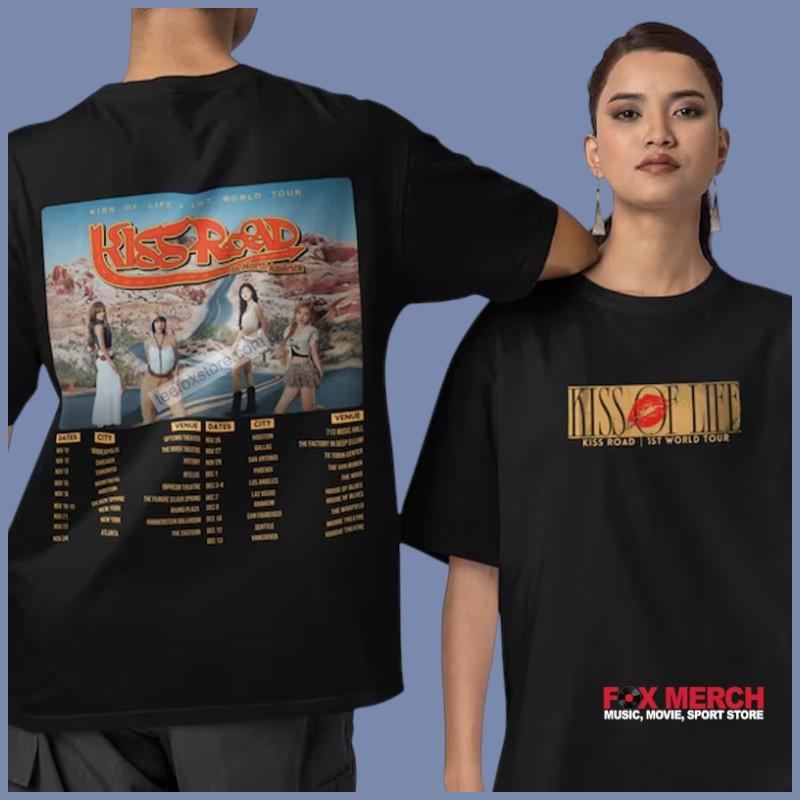 KISS OF LIFE 1ST WORLD TOUR KISS ROAD Unisex T-Shirt