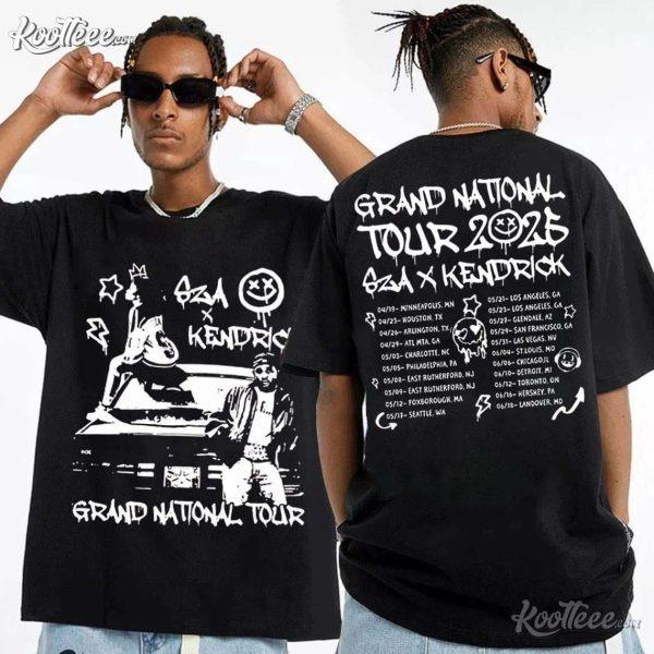 Kendrick Lamar SZA Grand National Tour 2025 Vintage T-Shirt