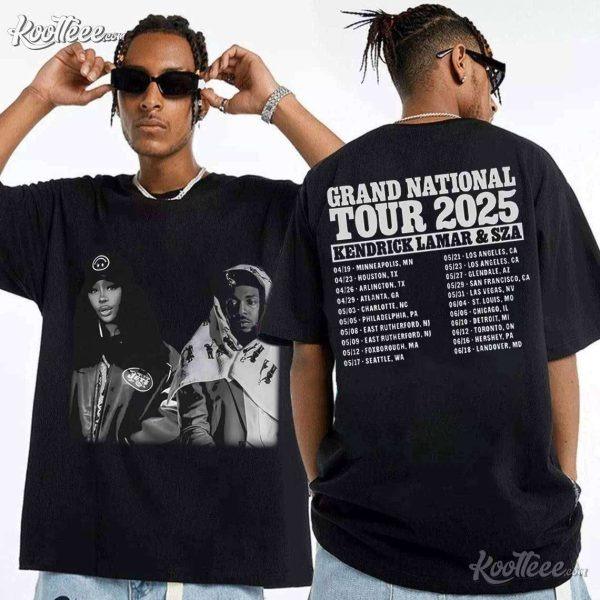 Kendrick Lamar SZA Grand National Tour Graphic Concert T-Shirt