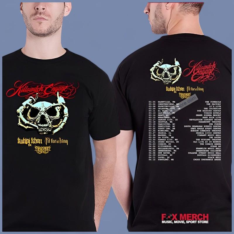 Killswitch Engage 2025 North American Tour With Kublai Khan T-Shirts